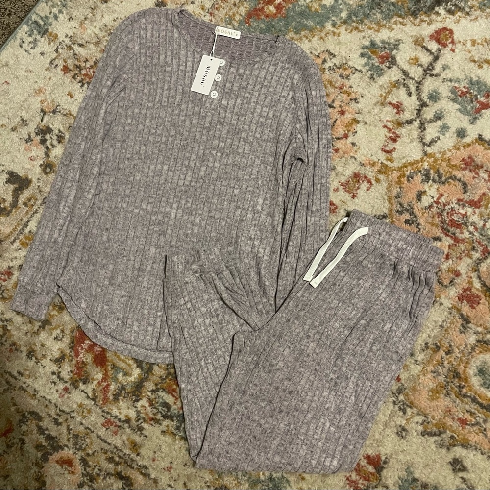 Ribbed Loungewear Set